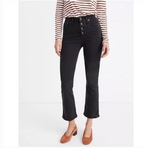 Madewell Cali Demi-Boot Jeans in Bellspring Wash: Button-Front Edition Size 23